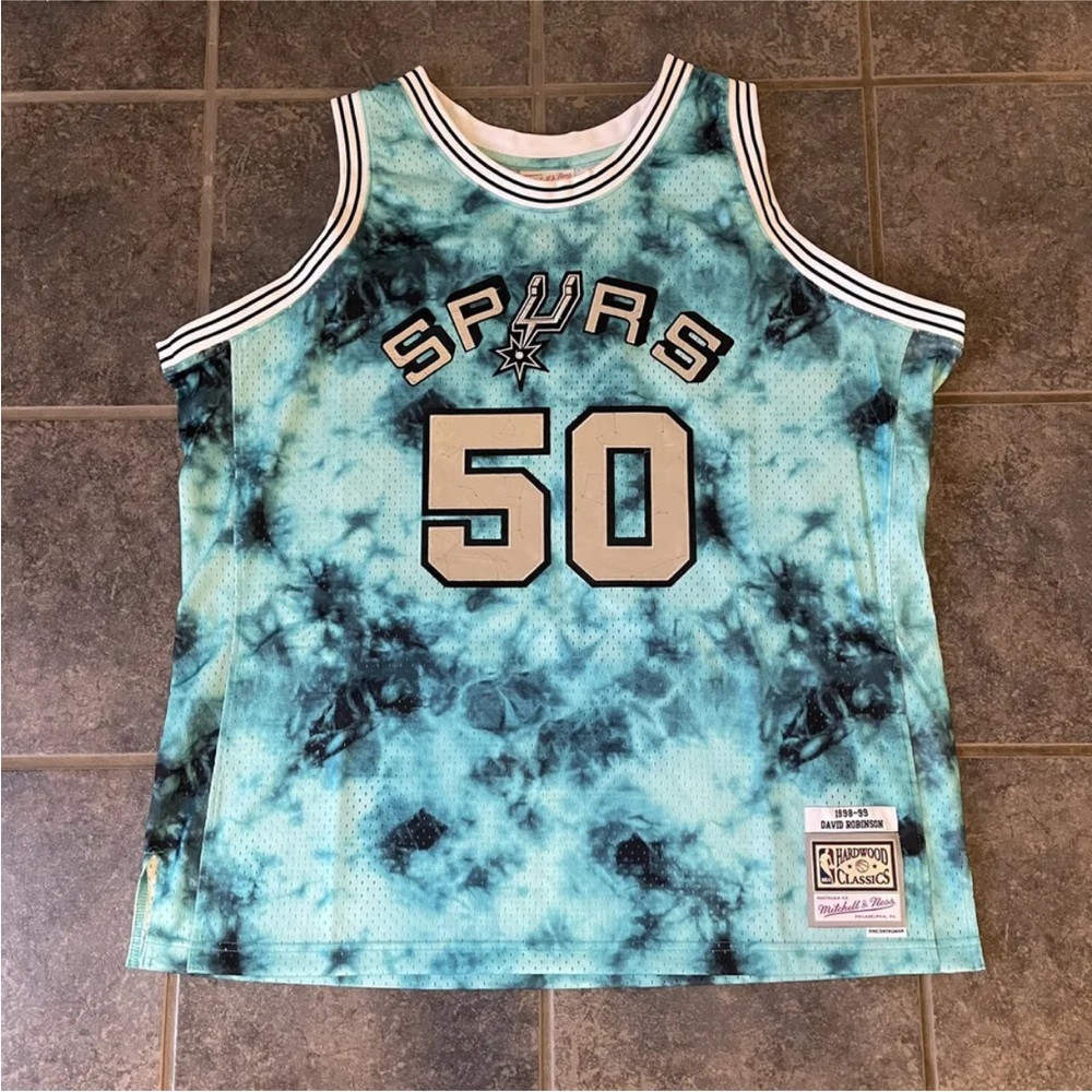 MITCHELL & NESS Galaxy Swingman David Robinson San Antonio Spurs 1998-99 Jersey